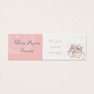 Circles 'n Booties, Baby Girl Shower Invitation