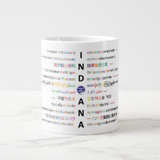 Circles of America - Languages of Indiana 1 Large Coffee Mug