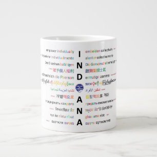 Circles of America - Languages of Indiana ll Large Coffee Mug