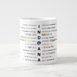 Circles of America - Languages of Indiana ll Large Coffee Mug