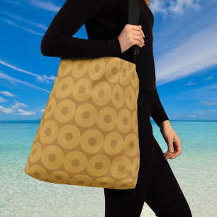 Circles of Brown Crossbody Bag