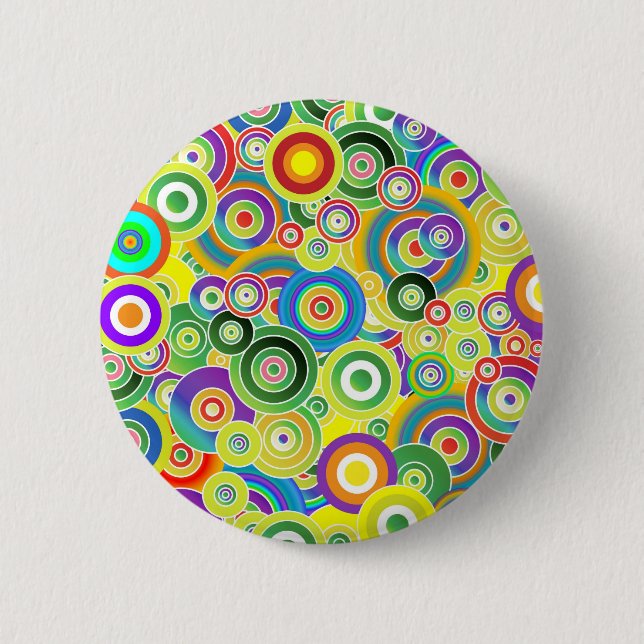 Circles of Colours 2 Inch Round Button (Front)