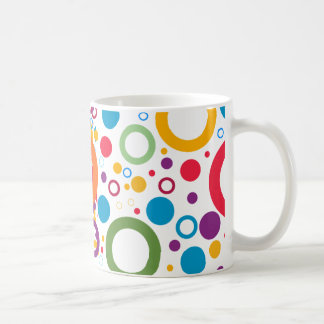Circles of colours coffee mug