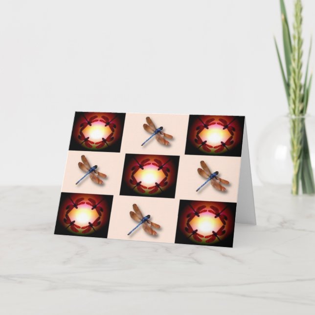 Circles of Dragonflies Card (Front)