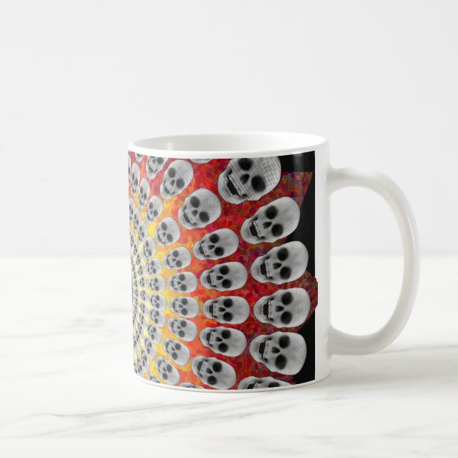 Circles of Skulls & Fire Graphics: Coffee Mug (Right)