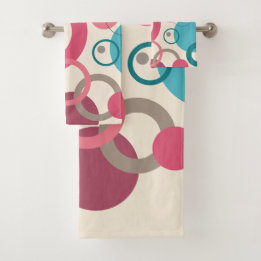 Circles of the horizon   bath towel set