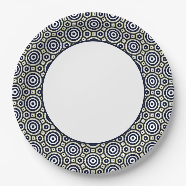 Circles Paper Plate (Front)