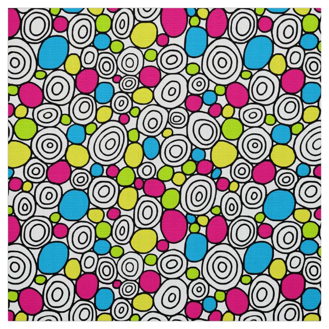 Circles Pattern 210819 - Colours 01 Fabric (Swatch)