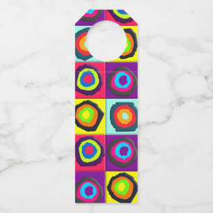 circles pattern   bottle tag