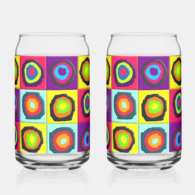 circles pattern can glass (Front)