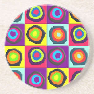 circles pattern coaster