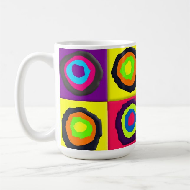 circles pattern coffee mug (Left)