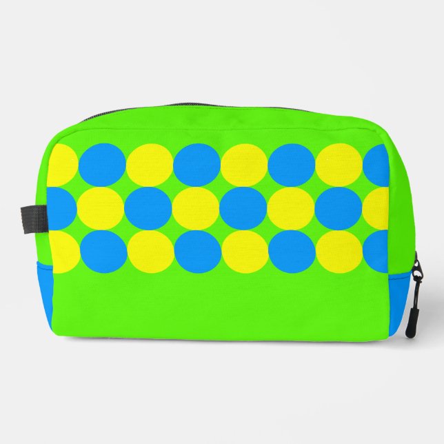Circles Pattern Dopp Kit (Front)