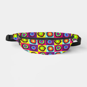 circles pattern fanny pack