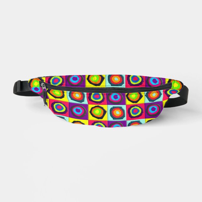 circles pattern   fanny pack (Front)