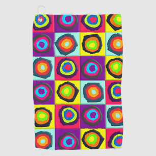 circles pattern   golf towel