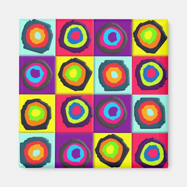 circles pattern  magnet (Front)