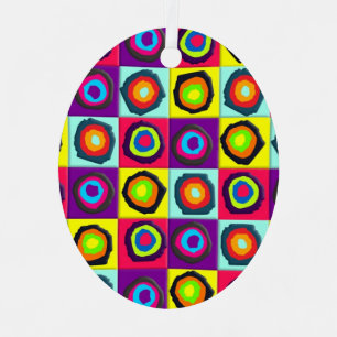 circles pattern metal ornament