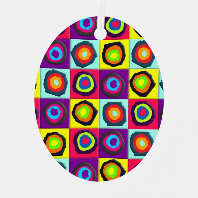 circles pattern  metal ornament (Front)