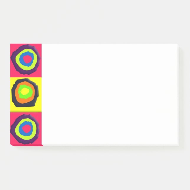 circles pattern  post-it notes (Front)