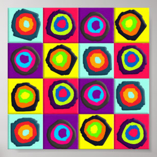 circles pattern poster