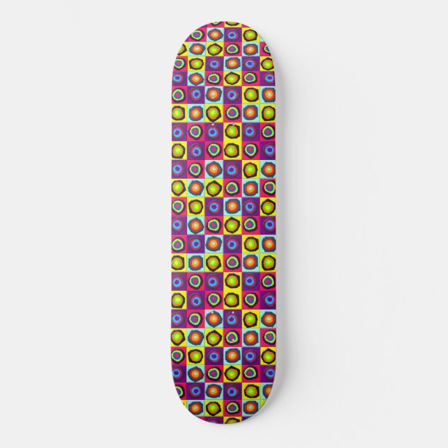 circles pattern skateboard (Front)
