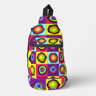 circles pattern sling bag