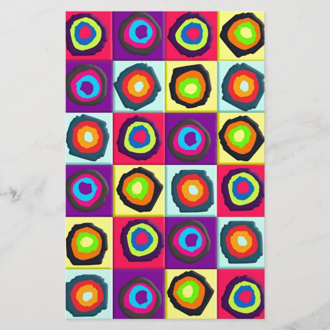 circles pattern stationery (Front)