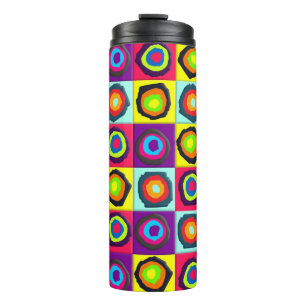 circles pattern  thermal tumbler