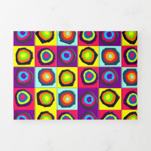 circles pattern  Tri-Fold holiday card