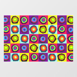 circles pattern   window cling