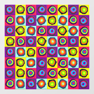 circles pattern window cling