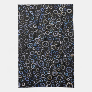 Circles Slate Charcoal Kitchen Towel