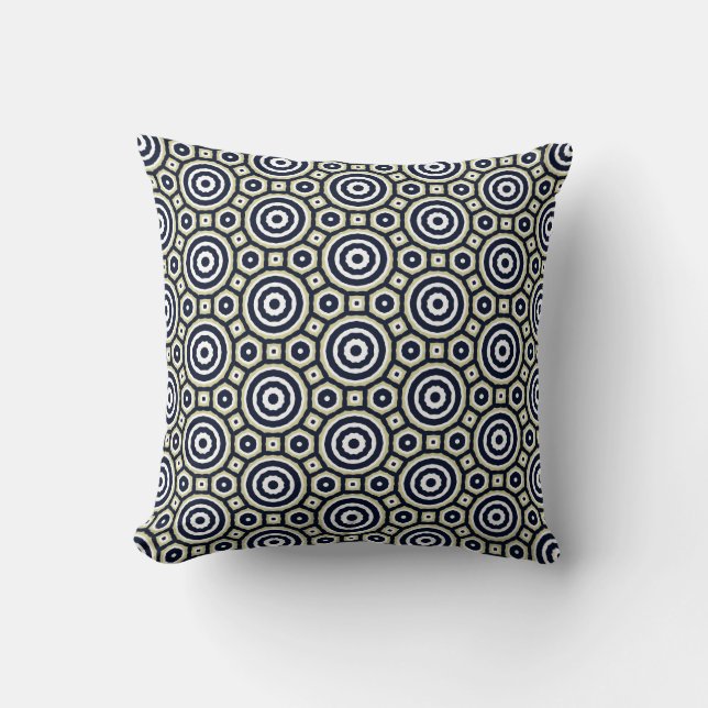 Circles Throw Pillow (Front)