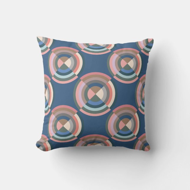 Circles Throw Pillow (Front)