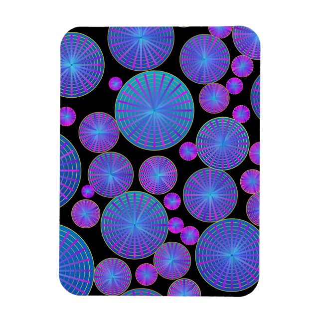 Circles Wheels and Discs with Spokes Magnet (Vertical)