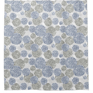 Circles with grey and blue leopard skin print