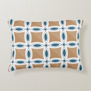 Circles with lens pattern and Diamond Accent Pillow