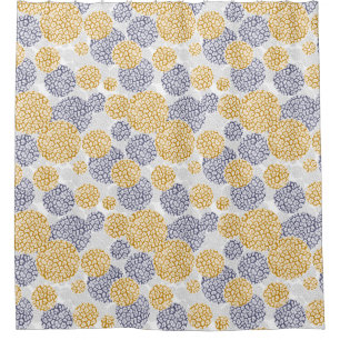 Circles with yellow and blue leopard skin print