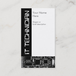 Circuit B & W 2 'IT Technician' business card
