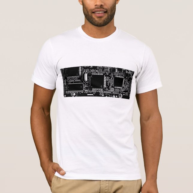 Circuit B&W  t-shirt white (Front)