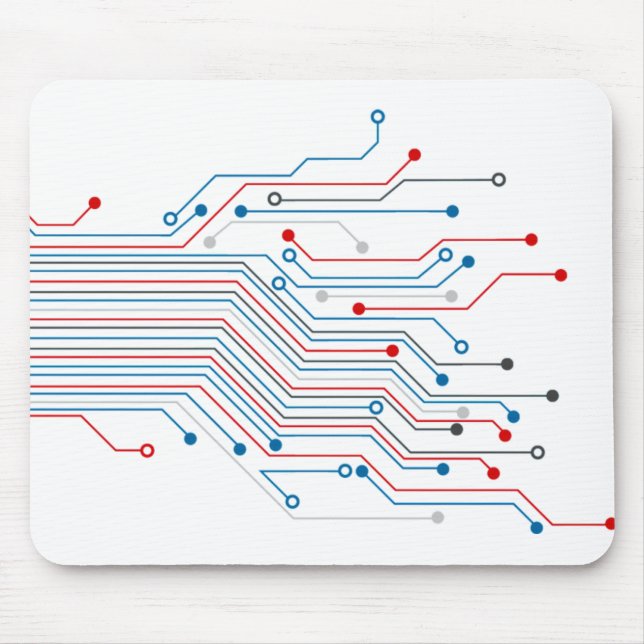 circuit background vector mouse pad (Front)