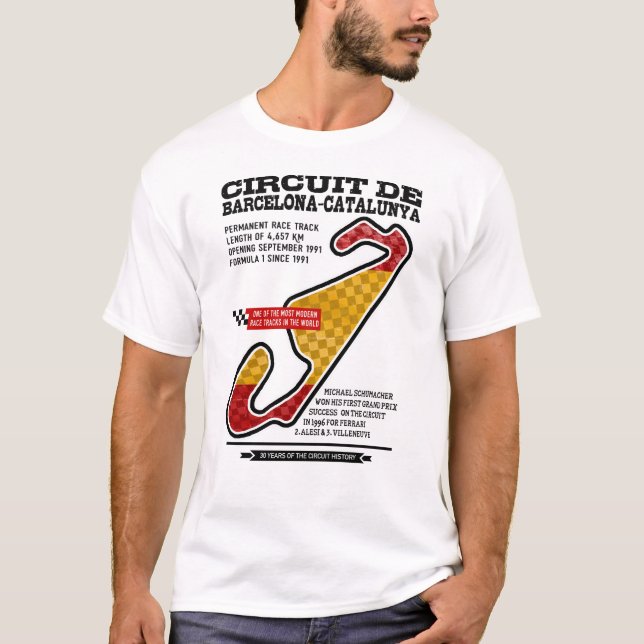 Circuit Barcelona Catalunya Race Track T-Shirt (Front)