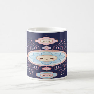 “Circuit Blossom Café: Sip the Spark of Joy” Coffee Mug