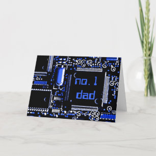 Circuit Blue 2 'no.1 dad' greetings card