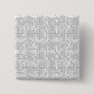 Circuit Board 2 Inch Square Button