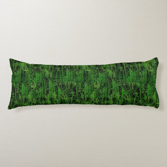 Circuit board background body pillow (Front)