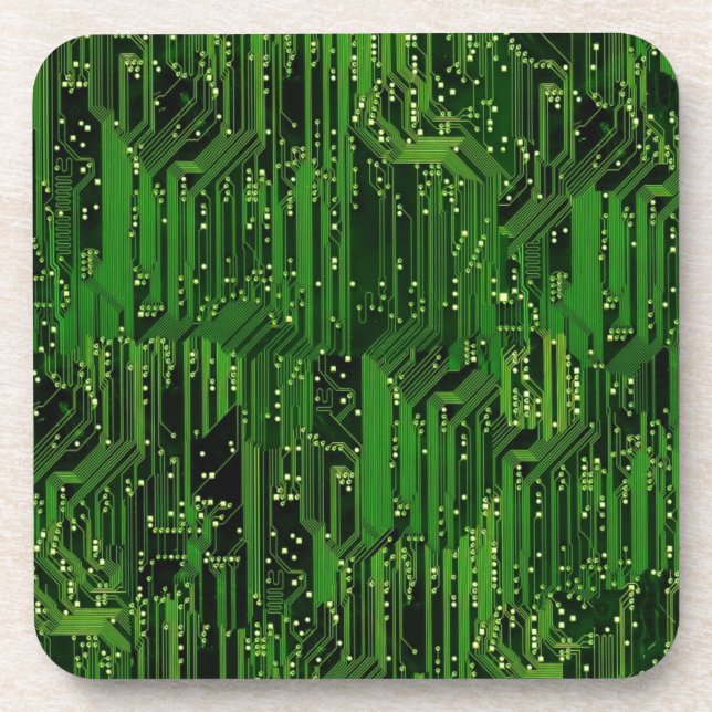 Circuit board background coaster (Front)