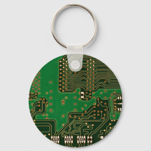circuit board background key chain
