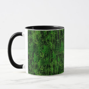 Circuit board background mug